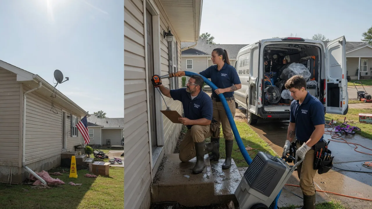 Ceiling Water Damage Restoration in Germantown, IL near me